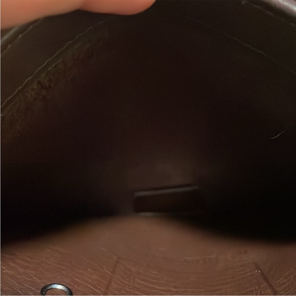 LIKE NEW! Coach Vintage Mahogany Brown Leather North South Slim Shoulder Bag - Picture 6 of 12